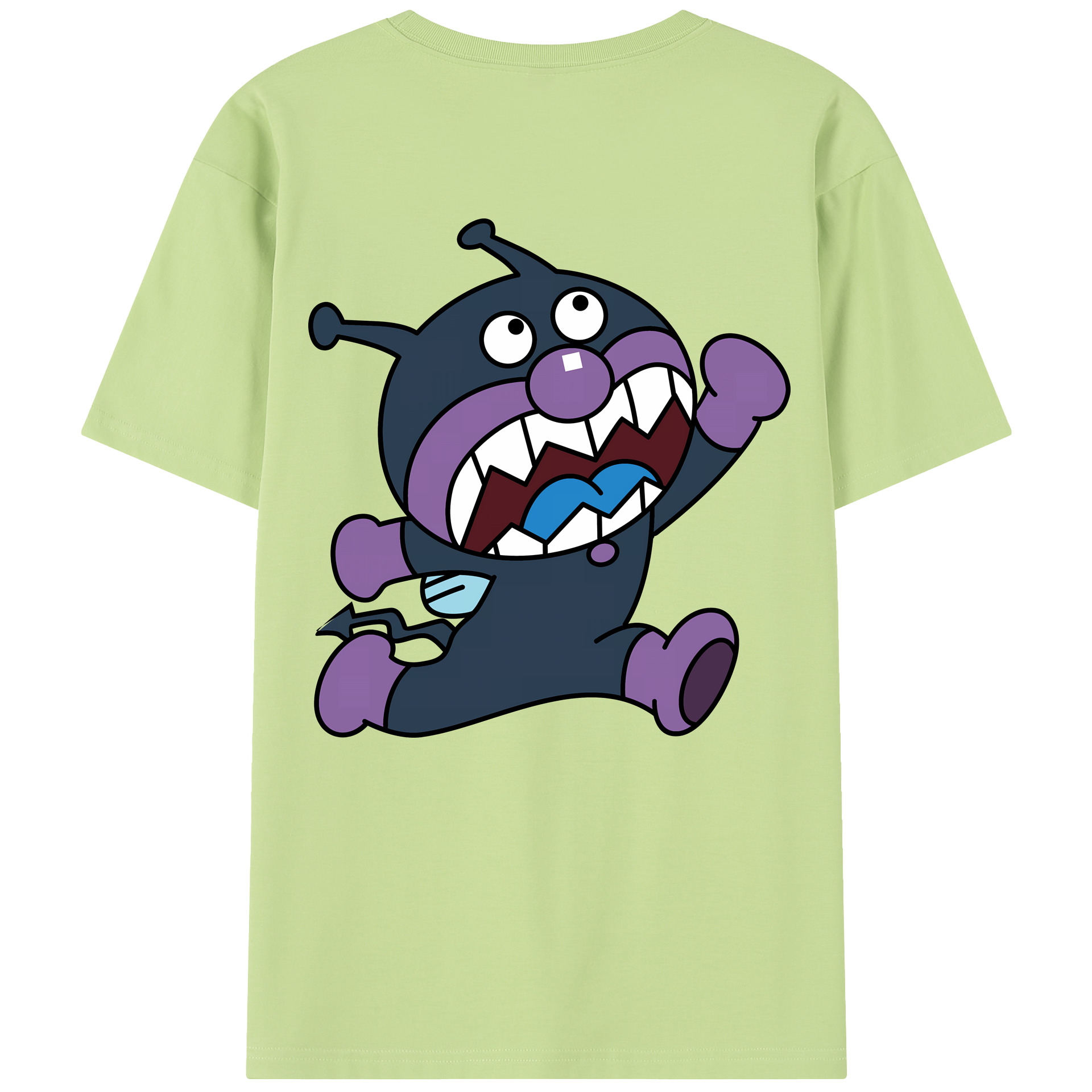 （画像用） アンパンマン Anpanman 綿100％半袖Tシャツ（背面プリント）